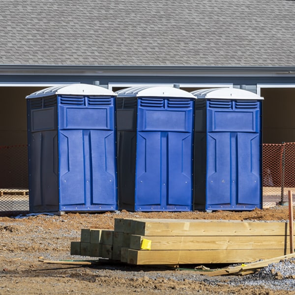 are there any restrictions on where i can place the portable toilets during my rental period in Fairfield